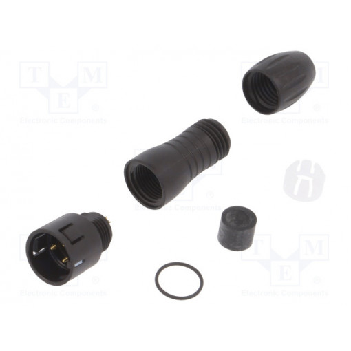 99 9105 00 03; Plug; Connector: circular; 720; male; PIN: 3; gold-plated; 7A; IP67; BINDER