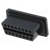 ; Diagnostic connector OBD II; A-OBD-A,A-OBD-F; female; PIN: 16; MINITOOLS ; Diagnostic connector OBD II; A-OBD-A,A-OBD-F; female; PIN: 16; MINITOOLS