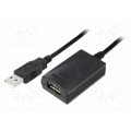 68876; Repeater USB; USB 2.0; USB A socket,USB A plug; 5m; 480Mbps; Goobay