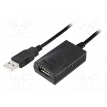 68876; Repeater USB; USB 2.0; USB A socket,USB A plug; 5m; 480Mbps; Goobay