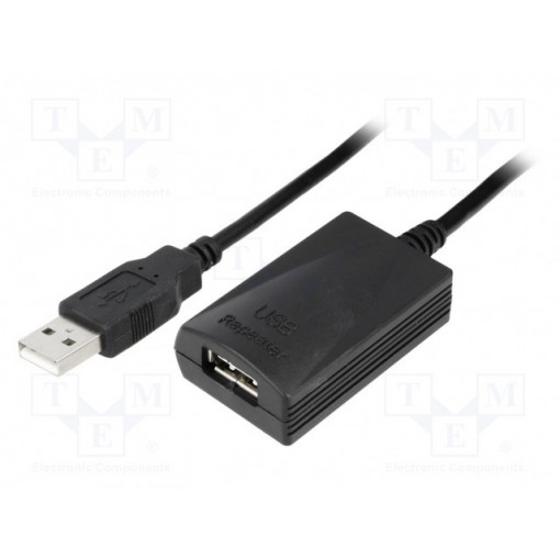 68876; Repeater USB; USB 2.0; USB A socket,USB A plug; 5m; 480Mbps; Goobay