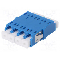 A001-LC-4X-2128; Connector: fiber optic; socket,coupler; single mode  (SM),quad; FIBRAIN