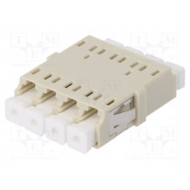 A001-LC-4X-2158; Connector: fiber optic; socket,coupler; quad,multi mode (MM); LC; FIBRAIN