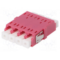 A001-LC-4X-2178; Connector: fiber optic; socket,coupler; quad,multi mode (MM); LC; FIBRAIN