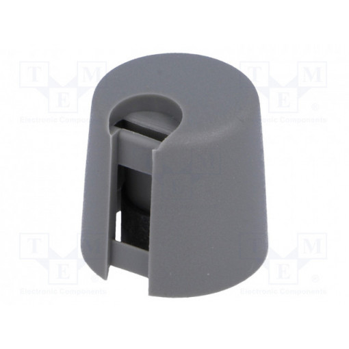 A1016648; Knob; with pointer; plastic; Øshaft: 6mm; Ø16x16mm; grey; push-in; OKW A1016648; Knob; with pointer; plastic; Øshaft: 6mm; Ø16x16mm; grey; push-in; OKW