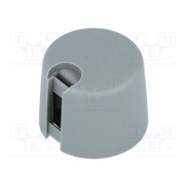 A1020048; Knob; with pointer; plastic; Øshaft: 4mm; Ø20x16mm; grey; OKW A1020048; Knob; with pointer; plastic; Øshaft: 4mm; Ø20x16mm; grey; OKW
