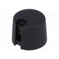 A1020049; Knob; with pointer; plastic; Øshaft: 4mm; Ø20x16mm; black; OKW A1020049; Knob; with pointer; plastic; Øshaft: 4mm; Ø20x16mm; black; OKW