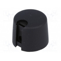 A1020049; Knob; with pointer; plastic; Øshaft: 4mm; Ø20x16mm; black; OKW A1020049; Knob; with pointer; plastic; Øshaft: 4mm; Ø20x16mm; black; OKW