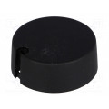 A1040049; Knob; with pointer; plastic; Øshaft: 4mm; Ø40x16mm; black; OKW A1040049; Knob; with pointer; plastic; Øshaft: 4mm; Ø40x16mm; black; OKW