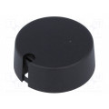 A1040069; Knob; with pointer; plastic; Øshaft: 6mm; Ø40x16mm; black; OKW A1040069; Knob; with pointer; plastic; Øshaft: 6mm; Ø40x16mm; black; OKW