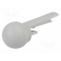 A1102007; Pointer; plastic; grey; push-in; Application: A10; Shape: sphere; OKW A1102007; Pointer; plastic; grey; push-in; Application: A10; Shape: sphere; OKW