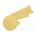 A1105004; Pointer; plastic; yellow; push-in; Application: A10; Shape: arrow; OKW A1105004; Pointer; plastic; yellow; push-in; Application: A10; Shape: arrow; OKW