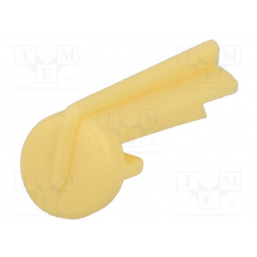 A1105004; Pointer; plastic; yellow; push-in; Application: A10; Shape: arrow; OKW