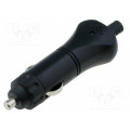 A13-26B; Cigarette lighter plug; 8A; Sup.volt: 7÷12VDC; 12V/1x8A; black; SCI