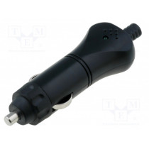 A13-26B; Cigarette lighter plug; 8A; Sup.volt: 7÷12VDC; 12V/1x8A; black; SCI