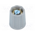 A2513048; Knob; without pointer; ABS; Øshaft: 4mm; Ø13.5x15.5mm; grey; OKW