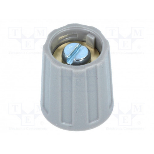 A2513048; Knob; without pointer; ABS; Øshaft: 4mm; Ø13.5x15.5mm; grey; OKW