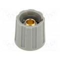 A2516068; Knob; without pointer; ABS; Øshaft: 6mm; Ø16x15.5mm; grey; OKW