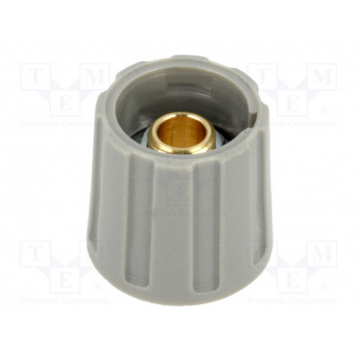 A2516068; Knob; without pointer; ABS; Øshaft: 6mm; Ø16x15.5mm; grey; OKW