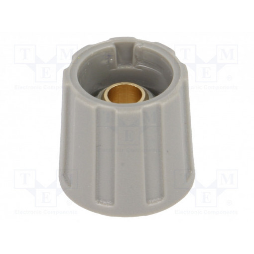 A2516638; Knob; without pointer; ABS; Øshaft: 6.35mm; Ø16x15.5mm; grey; OKW