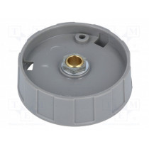 A2550068; Knob; without pointer; ABS; Øshaft: 6mm; Ø50x15.5mm; black; OKW