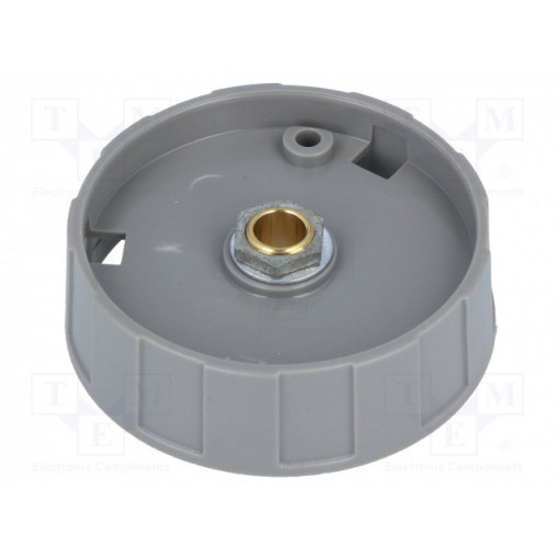 A2550068; Knob; without pointer; ABS; Øshaft: 6mm; Ø50x15.5mm; black; OKW