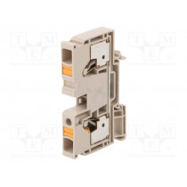 2490360000 A2C 10; Splice terminal: rail; 10mm2; ways: 1; terminals: 2; beige; wemid; WEIDMÜLLER