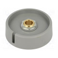 A3050088; Knob; with pointer; polyamide; Øshaft: 8mm; Ø50x16mm; grey; OKW