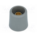 A3116068; Knob; without pointer; polyamide; Øshaft: 6mm; Ø16x16mm; grey; OKW