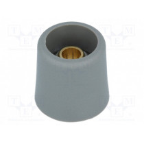 A3116068; Knob; without pointer; polyamide; Øshaft: 6mm; Ø16x16mm; grey; OKW