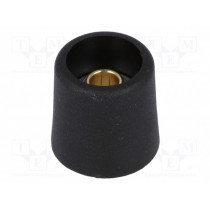 A3116069; Knob; without pointer; polyamide; Øshaft: 6mm; Ø16x16mm; black; OKW