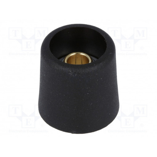 A3116069; Knob; without pointer; polyamide; Øshaft: 6mm; Ø16x16mm; black; OKW