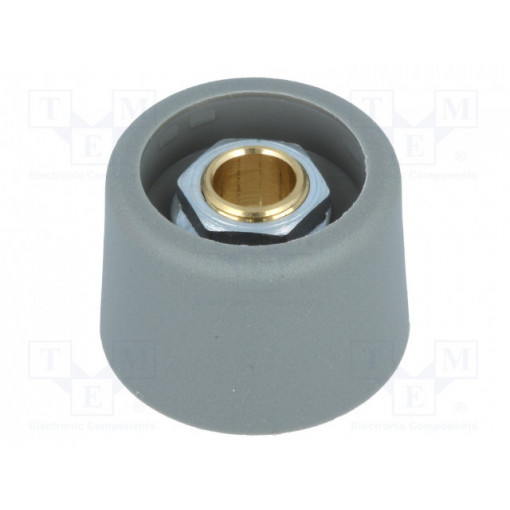 A3123068; Knob; without pointer; polyamide; Øshaft: 6mm; Ø23x16mm; grey; OKW