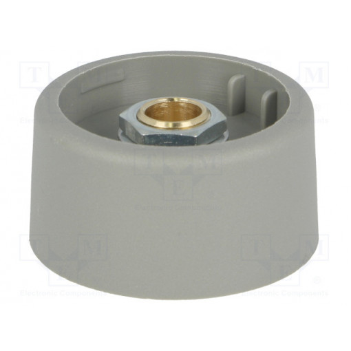 A3131068; Knob; without pointer; polyamide; Øshaft: 6mm; Ø31x16mm; grey; OKW