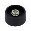 A3131069; Knob; without pointer; polyamide; Øshaft: 6mm; Ø31x16mm; black; OKW