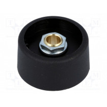 A3131069; Knob; without pointer; polyamide; Øshaft: 6mm; Ø31x16mm; black; OKW