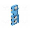 2490510000 A3C 10 BL; Splice terminal: rail; 10mm2; ways: 1; terminals: 3; blue; wemid; WEIDMÜLLER
