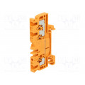 1521830000 A3C 2.5 OR; Splice terminal: rail; 2.5mm2; ways: 1; terminals: 3; orange; wemid; WEIDMÜLLER 1521830000 A3C 2.5 OR; Splice terminal: rail; 2.5mm2; ways: 1; terminals: 3; orange; wemid; WEIDMÜLLER