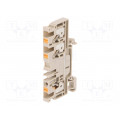 2051240000 A3C 4; Splice terminal: rail; 4mm2; ways: 1; terminals: 3; beige; wemid; WEIDMÜLLER