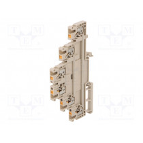 2428510000 A3T 2.5; Splice terminal: rail; 2.5mm2; ways: 3; terminals: 6; beige; wemid; WEIDMÜLLER
