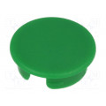 A4120005; Cap; ABS; green; push-in; Application: A2520,A2620; Shape: round; OKW