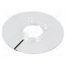A4431010; Collar with pointer; polycarbonate; transparent; push-in; 49.9mm; OKW