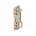 1552690000 A4C 1.5; Splice terminal: rail; 1.5mm2; ways: 1; terminals: 4; beige; wemid; WEIDMÜLLER 1552690000 A4C 1.5; Splice terminal: rail; 1.5mm2; ways: 1; terminals: 4; beige; wemid; WEIDMÜLLER