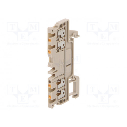 1552690000 A4C 1.5; Splice terminal: rail; 1.5mm2; ways: 1; terminals: 4; beige; wemid; WEIDMÜLLER