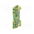 1552660000 A4C 1.5 PE; Splice terminal: rail; 1.5mm2; ways: 1; terminals: 4; yellow-green; WEIDMÜLLER 1552660000 A4C 1.5 PE; Splice terminal: rail; 1.5mm2; ways: 1; terminals: 4; yellow-green; WEIDMÜLLER