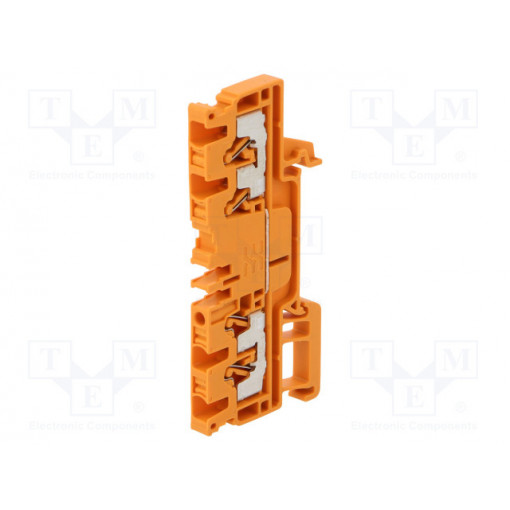 1521720000 A4C 2.5 OR; Splice terminal: rail; 2.5mm2; ways: 1; terminals: 4; orange; wemid; WEIDMÜLLER