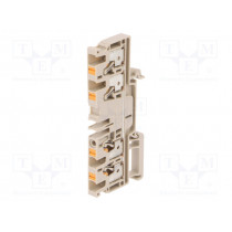 2051500000 A4C 4; Splice terminal: rail; 4mm2; ways: 1; terminals: 4; beige; wemid; WEIDMÜLLER