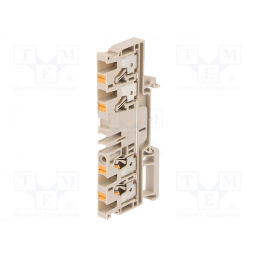 2051500000 A4C 4; Splice terminal: rail; 4mm2; ways: 1; terminals: 4; beige; wemid; WEIDMÜLLER
