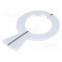 A6016019; Pointer; aluminium; self-adhesive; 16mm; Mounting: on panel; OKW