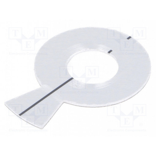 A6023019; Pointer; aluminium; self-adhesive; 23mm; Mounting: on panel; OKW